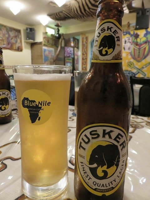 中目黒のエチオピア料理店「クイーン・シーバ」で飲んだケニアのビール「タスカー」