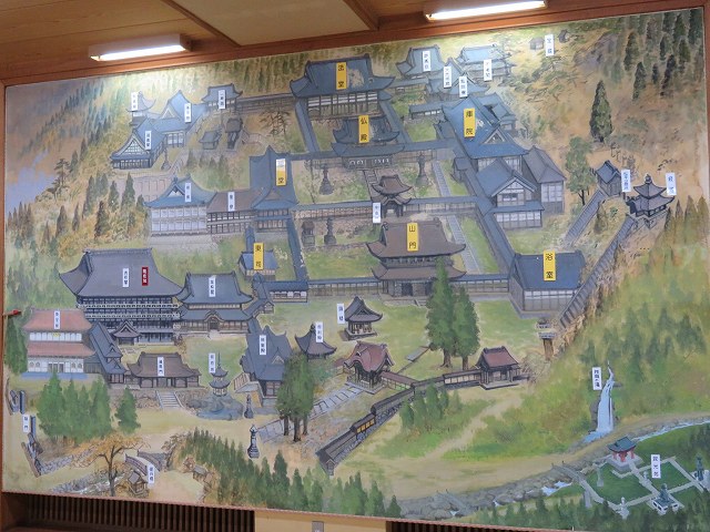 福井県永平寺の敷地内地図