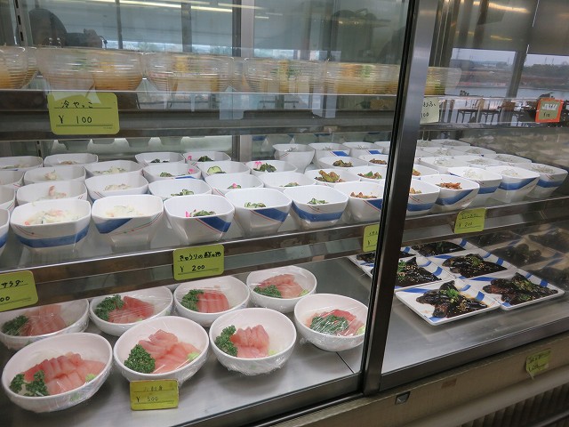 津競艇場3階の「味どころ御飯艇」のお惣菜