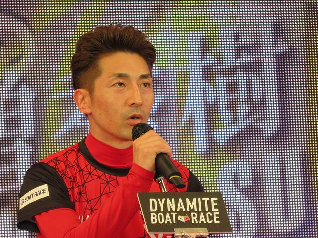 2019年多摩川SGグランドチャンピオン、オープニングセレモニーの徳増秀樹選手