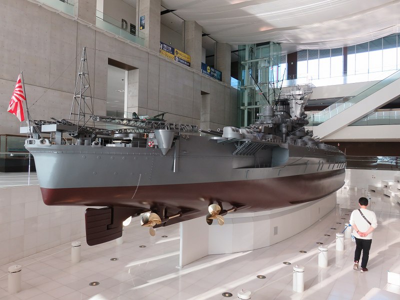 呉市「大和ミュージアム」に展示されている10分の1戦艦大和