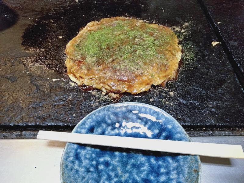 徳島市のお好み焼き屋「いか十」の「豆天玉」