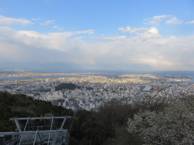 徳島市の眉山からの眺め